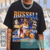 Russell Westbrook - Russell Westbrook Graphic Tee Vintage 90S Basketball Style T-Shirt Collection - Tshir2324068