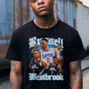 Russell Westbrook - Russell Westbrook Shirt For Men Women Vintage Basketball Shirt Bootleg T-Shirt - Tshir2324056