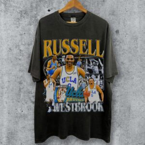 Russell Westbrook - Vintage 90S Basketball Bootleg Style T-Shirt - Tshir2324067