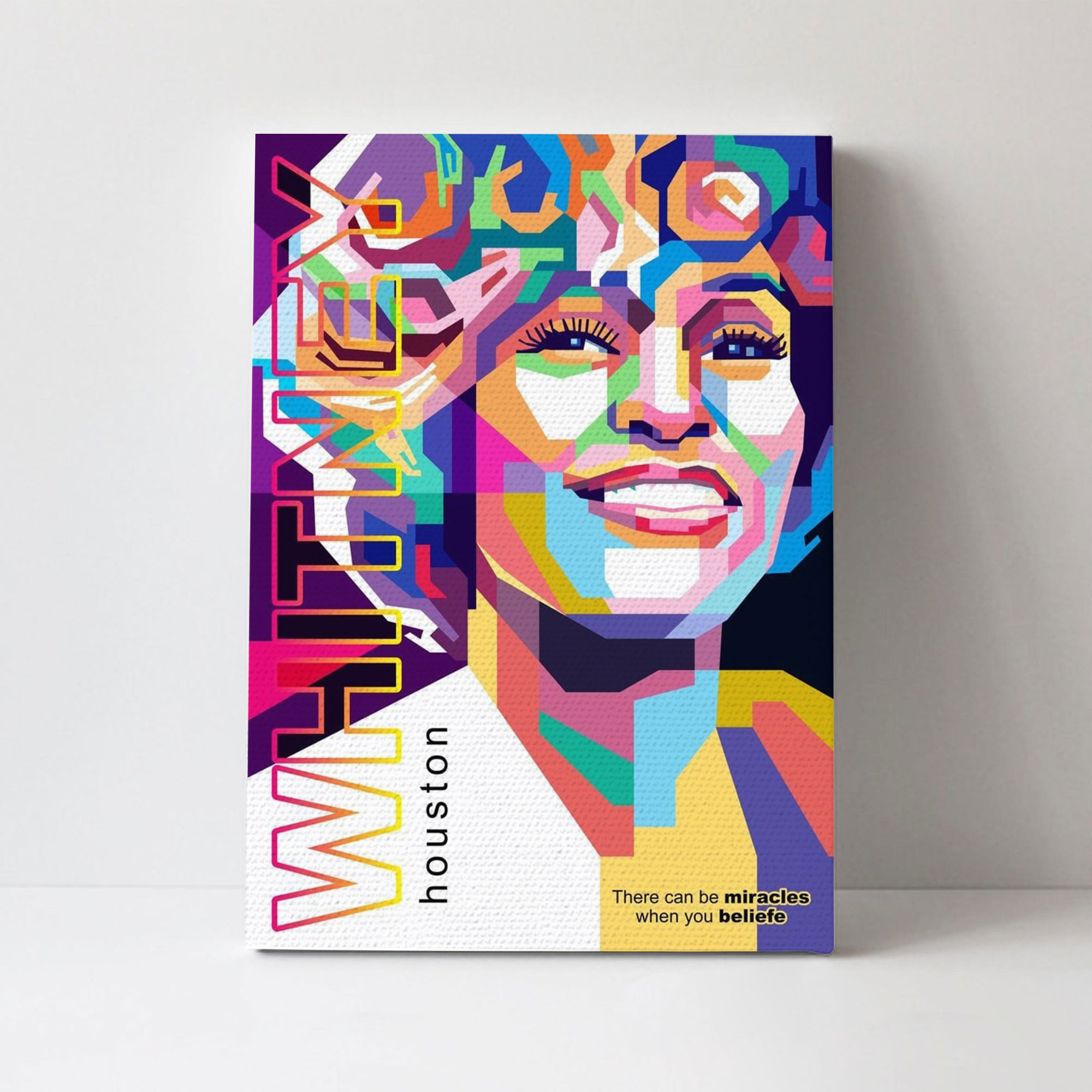 Whitney Houston Unframed Poster, Wrapped Canvas - NSF5526302 - Nexsify
