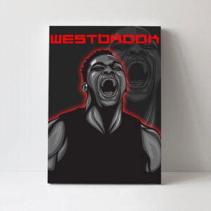 Russell Westbrook Unframed Poster, Wrapped Canvas - NSF5526393
