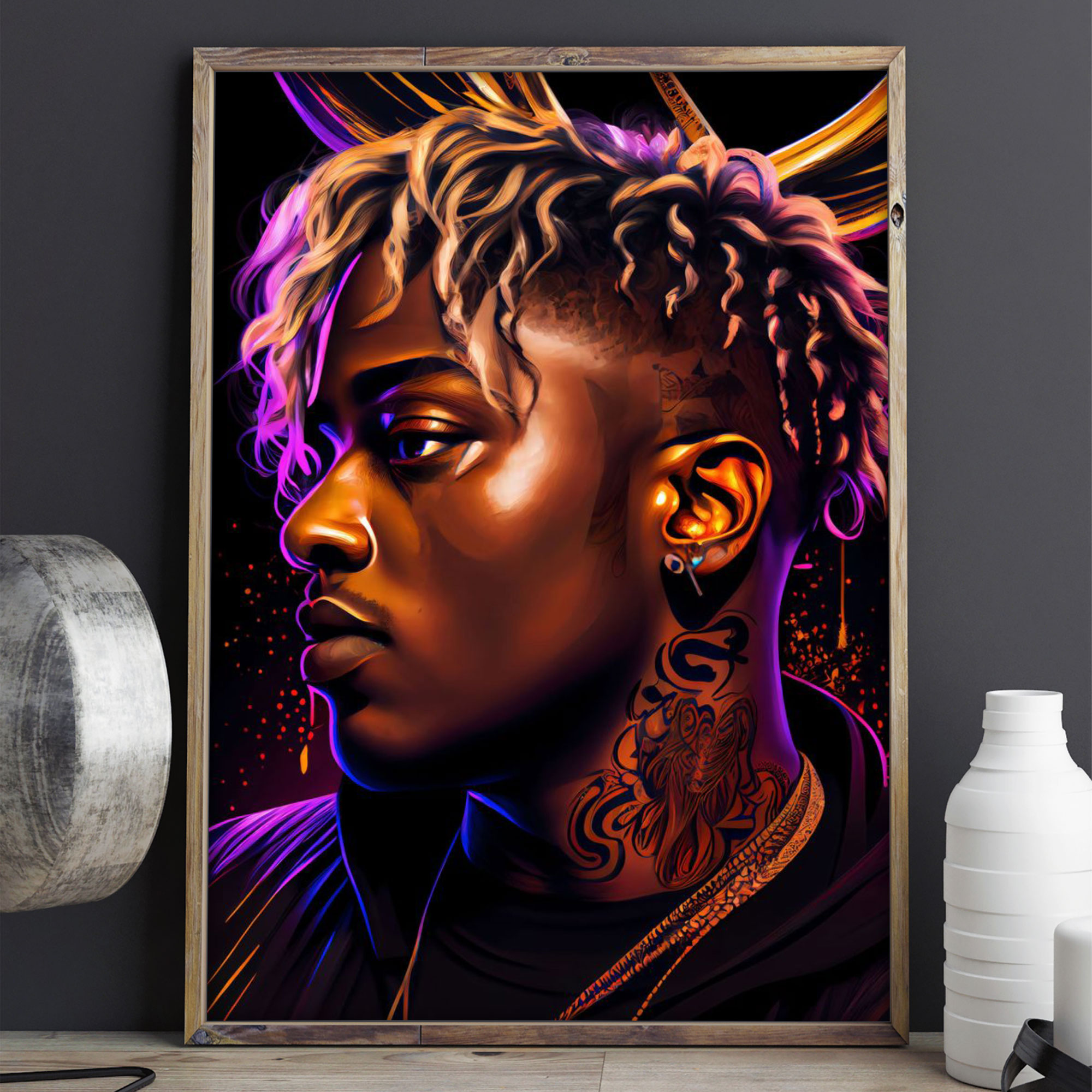 Juice Wrld Unframed Poster Canvas Ns15524006 Nexsify