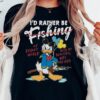 Retro Angry Donald Duck Dad Fishing Shirt - D160525055