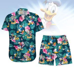 Donald Duck Button Shirt And Shorts - D160525111