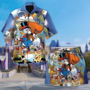Pilot Duck Cartoon 3D All Over Printed Hawaiian Shirt - D160525130
