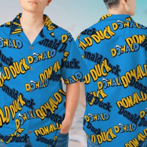 Donald Duck Hawaiian Shirt – Tropical Flowers - D160525131