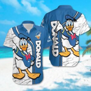 Donald Duck Hawaiian Shirt – Tropical Flowers - D160525132
