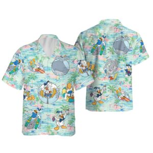 Happy Duck Hawaiian Shirt Duck Beach Shirt - D160525135