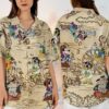 Donald Duck Pluto Goofy Captain Pirate Life For Me Hawaiian Shirt - D160525143