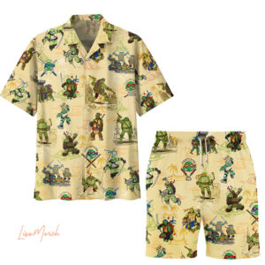 TMNT Hawaiian Shirt And Shorts Set - D160525439