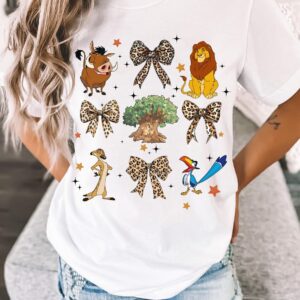 Vintage Coquette Bows The Lion King Leopard Rafiki Pumba Timon Mufasa Scar Simba Shirt - D160525575