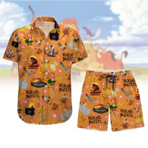 Lion King Hawaiian Shirt And Shorts Set - D160525621