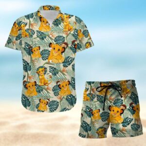 Lion King Hawaiian Shirt And Shorts Set - D160525627
