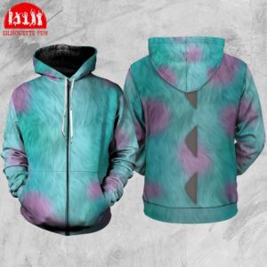 Monster Inc James Sullivan 3D Full Over Print Hoodie, Monster Inc Cosplay Shirt - 1507250079