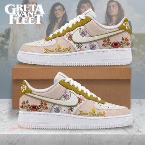 Greta Van Fleet Custom Nike Logo AF1 Shoes - 1507250333