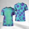 James P. Sullivan Sulley Monsters Inc 3D Shirt, Big Green And Purple Monster Costume Shirt - 1507250658