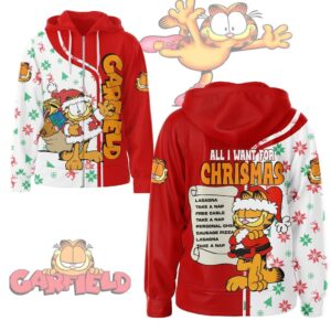 Garfield All Over Print Hoodie, Tshirt - 1507250660
