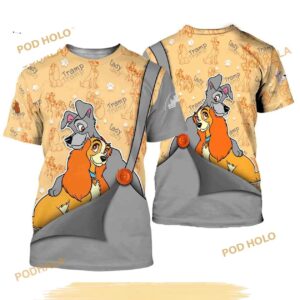 Lady and the Tramp 3D Tshirt, Hoodie - 1507250676