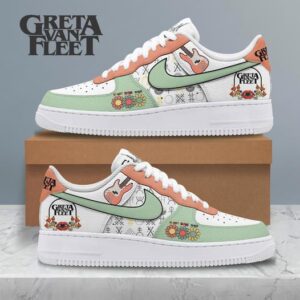 Greta Van Fleet Custom Nike Logo AF1 Shoes - 1507250681