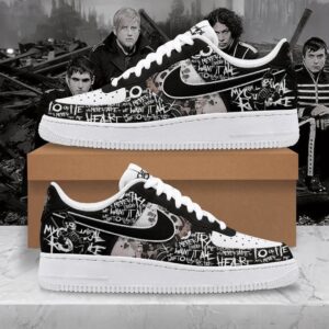 My Chemical Romance Custom Nike Logo AF1 Shoes - 1507250685