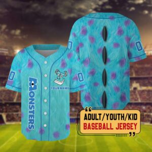 Monsters Inc Baseball Jersey - 1507250714