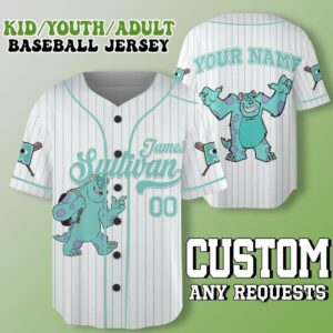 Monsters Inc Baseball Jersey - 1507250723
