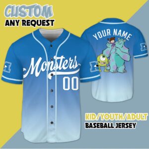 Monsters Inc Baseball Jersey - 1507250728