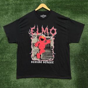 Sesame Street Mens Sesame Street Kanji Navy Blue Shirt  - HD10250065