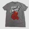 Sesame Street Mens Sesame Street You Okay? Gray Shirt - HD10251660