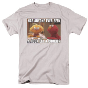 SESAME STREET ROCK EAT A COOKIE Sesame Street Licensed Men's Graphic Tee Shirt - HD10251669