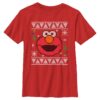 Sesame Street Sesame Street Face Ugly Christmas Sweater Print T-Shirt - HD10251671