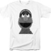 Sesame Street Black and White Sesame Street Lee Unisex Adult T Shirt - HD10251717
