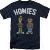 Sesame Street The Bff Unisex Adult T Shirt, Navy, Large - HD10251737