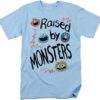 Sesame Street Raised by Monsters Unisex Adult T Shirt - HD10251740