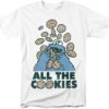 Sesame Street Cookie Monster All The Cookies Unisex Adult T Shirt - HD10251748