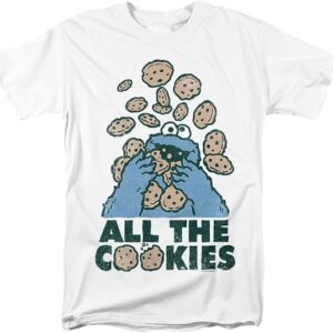Sesame Street Cookie Monster All The Cookies Unisex Adult T Shirt - HD10251748