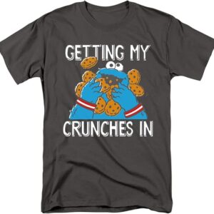 Popfunk Classic Sesame Street Cookie Monster My Crunches Unisex Adult T Shirt - HD10251750