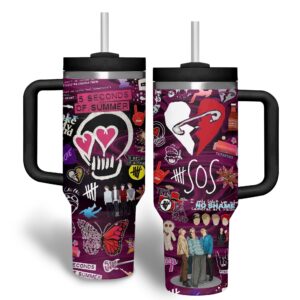 5 Seconds of Summer 40oz Tumbler, Stainless Steel - HD10256390