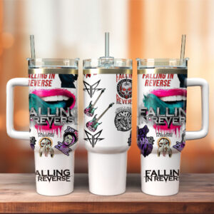 Falling In Reverse 40oz Tumbler, Stainless Steel - HD10256480