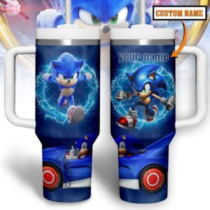 Sonic The Hedgehog 40oz Tumbler, Stainless Steel - HD10256629