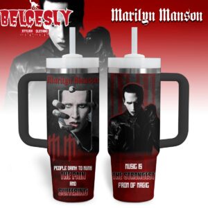 Marilyn Manson 40oz Tumbler, Stainless Steel - HD10256686