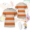 Phineas and Ferb All Over Print 3D Unisex Hoodie,Tshirt,Sweatshirt - HD10257315