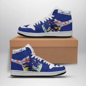 Sonic The Hedgehog Air Jordan High Top Shoes - HD10257754