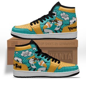 Phineas and Ferb Air Jordan High Top Shoes - HD10257793