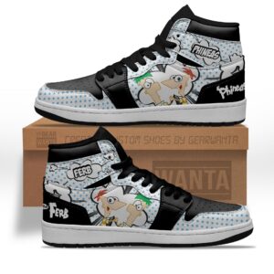 Phineas and Ferb Air Jordan High Top Shoes - HD10257794