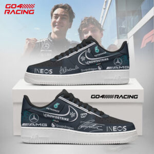 George Russell Custom Nike Logo AF1 Shoes - HD10257803