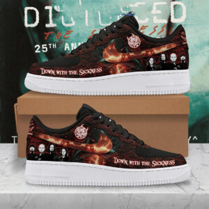Disturbed Custom Nike Logo AF1 Shoes - HD10257856