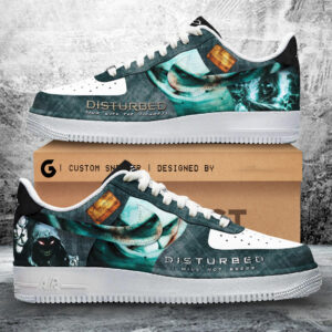 Disturbed Custom Nike Logo AF1 Shoes - HD10257858