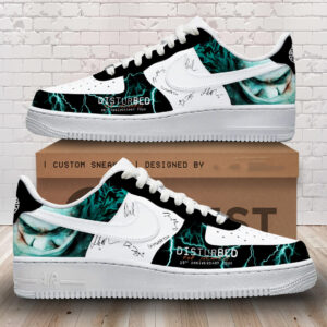 Disturbed Custom Nike Logo AF1 Shoes - HD10257859