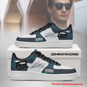 George Russell Custom Nike Logo AF1 Shoes - HD10257874